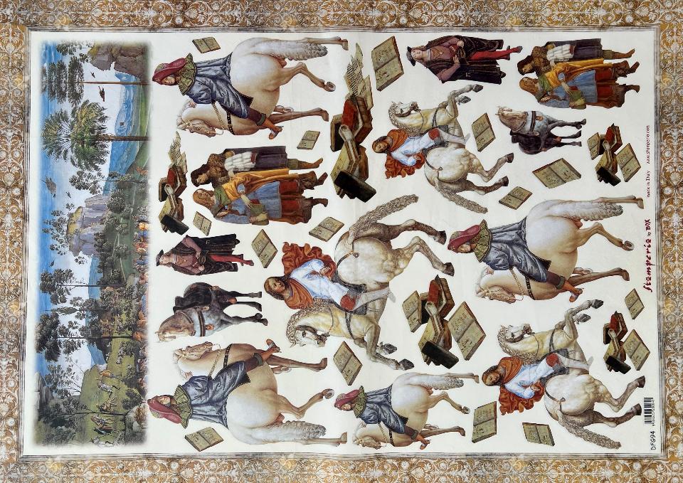 Carta Classic - Figure Medievali (sc1) Stamperia 50 x 70 cm