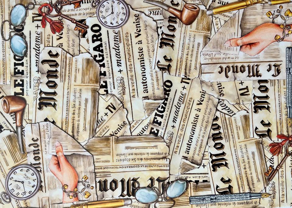 Carta Classic - Journals (sc1) Stamperia 50 x 70 cm