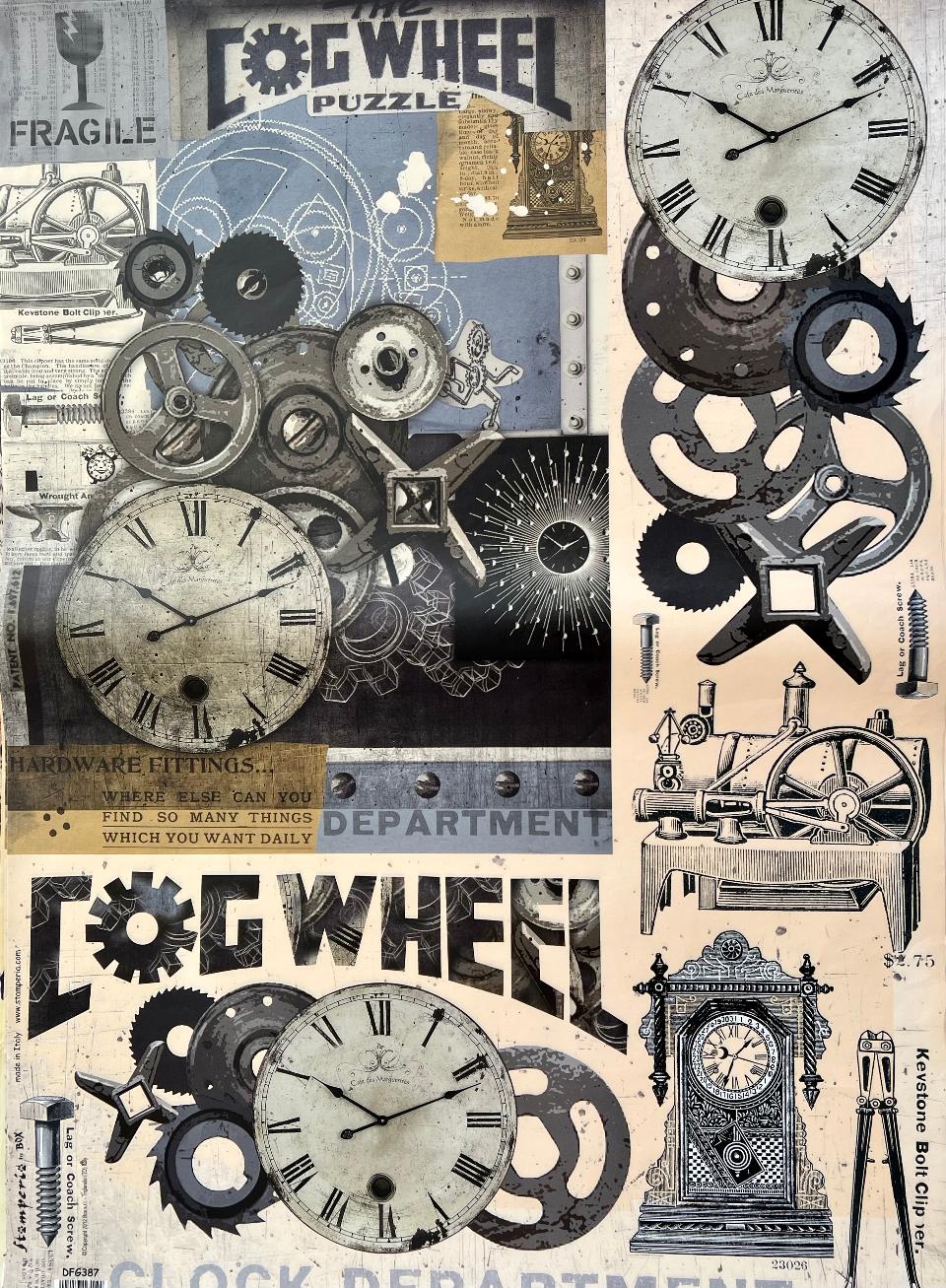 Carta Classic - Ingranaggi (SC1) Stamperia 50 x 70 cm