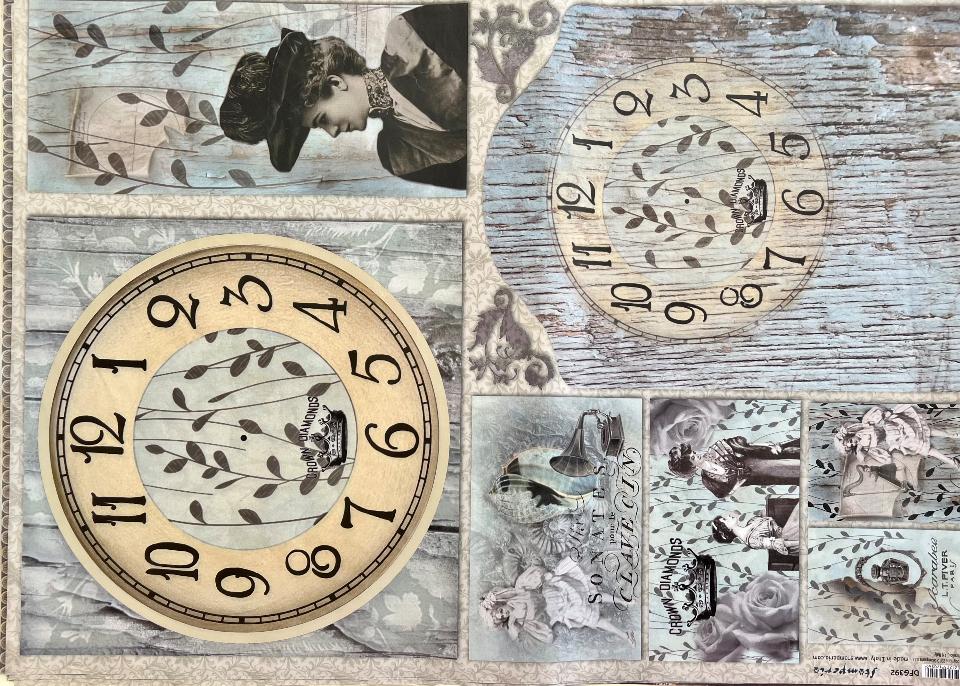 Carta Classic - Orologio (sc2) Stamperia 50 x 70 cm