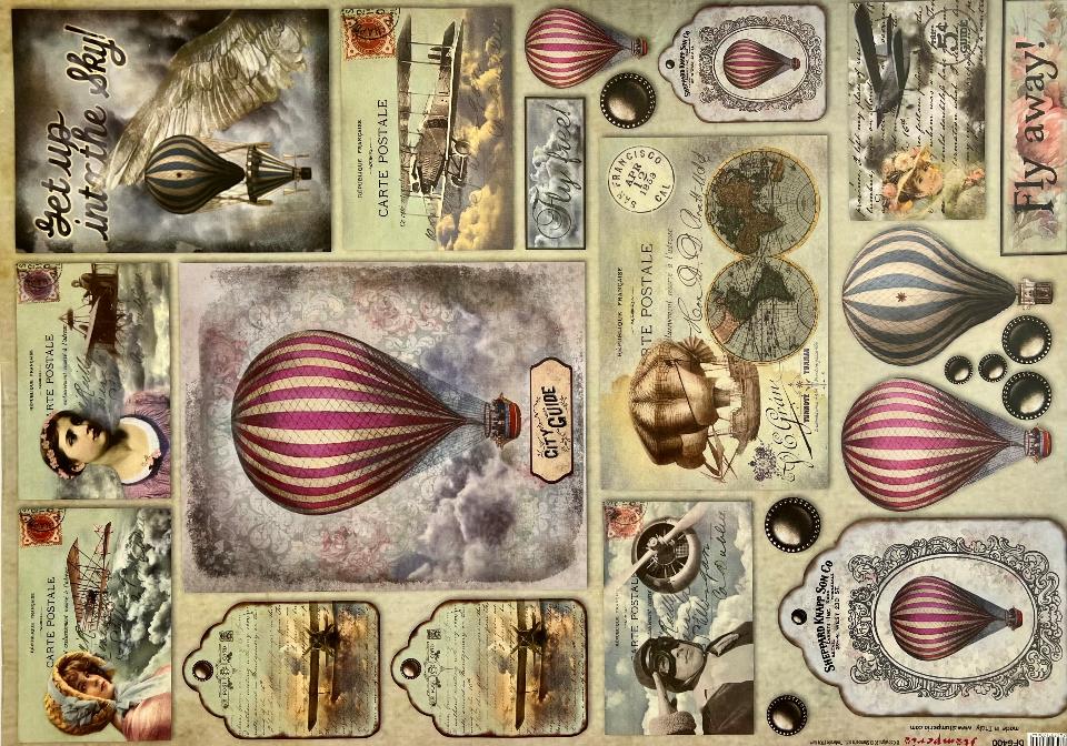 Carta Classic - Fly Away (sc2) Stamperia 50 x 70 cm