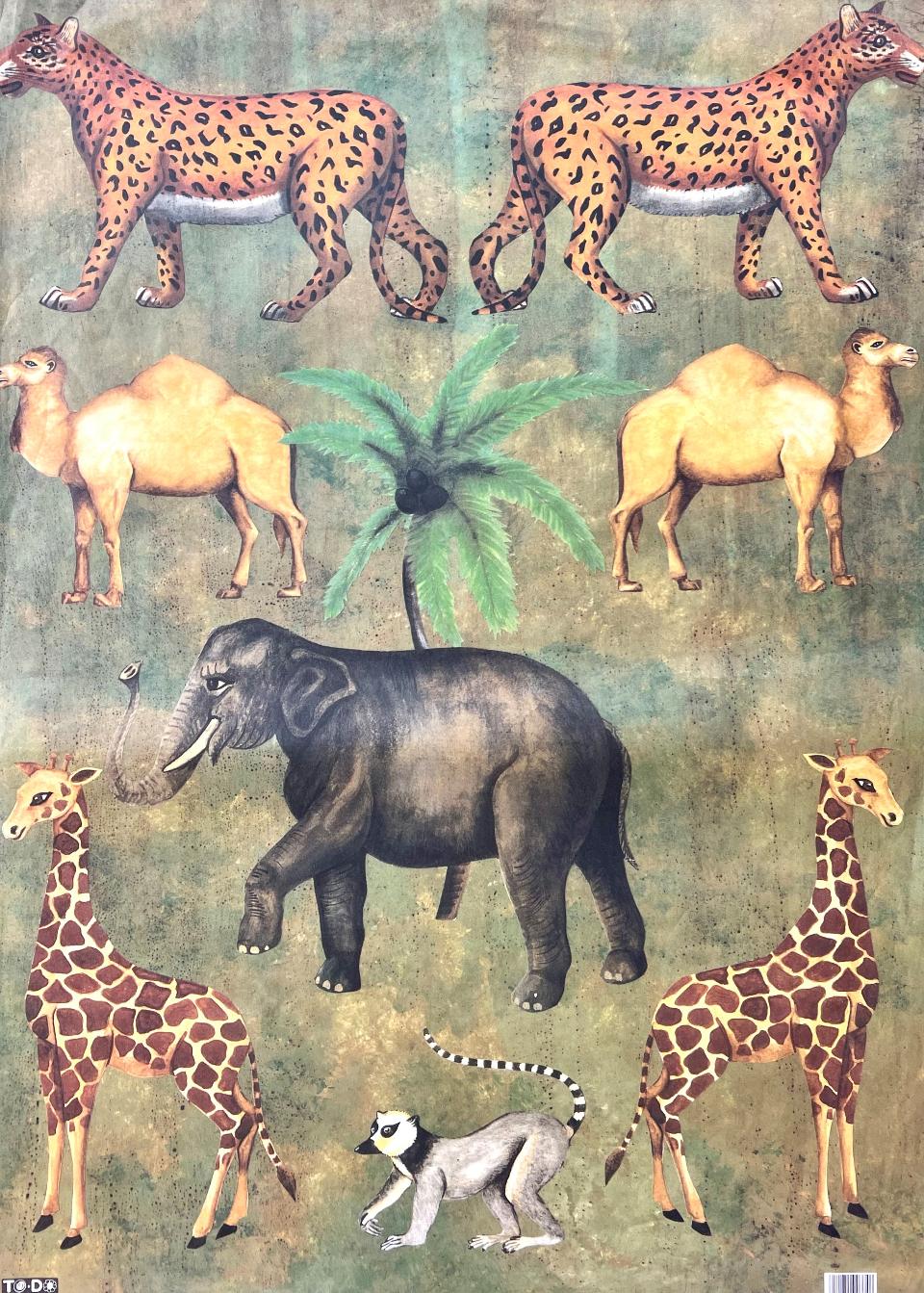 Carta velo - Animali nel Verde TODO Paper Soft 50 x 70 cm