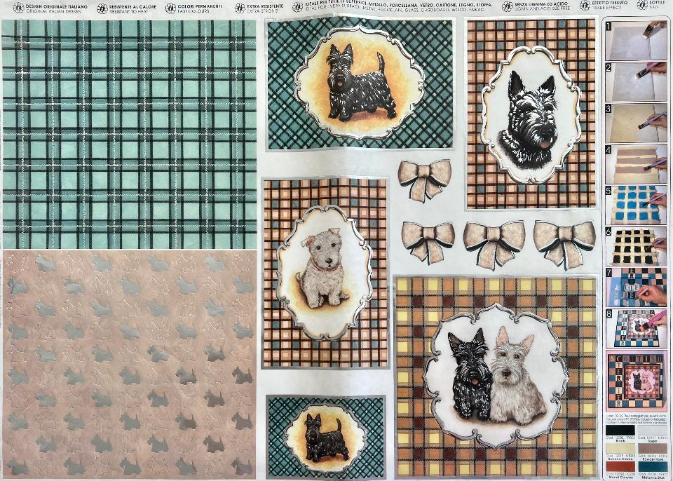 Carta velo - Scottish Terrier (SC1) TODO Paper Soft 50x70 cm