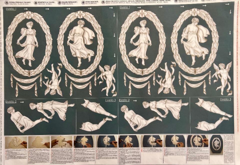 Carta velo - Danzatrice Neoclassica (SC1) TODO Paper Soft 50 x 70 cm