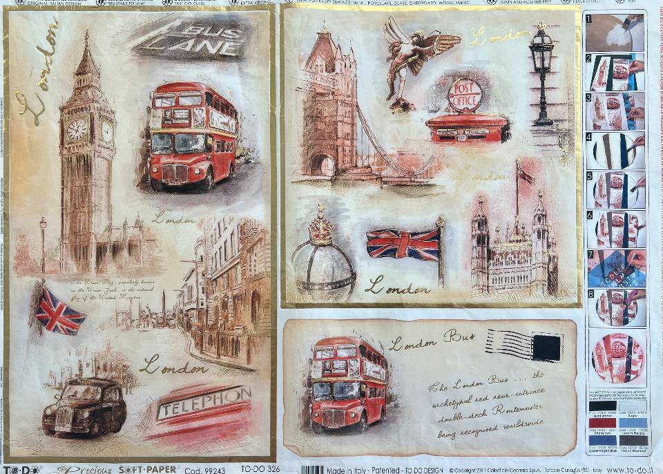 Carta velo - London (SC1) TODO Paper Soft 50x70 cm