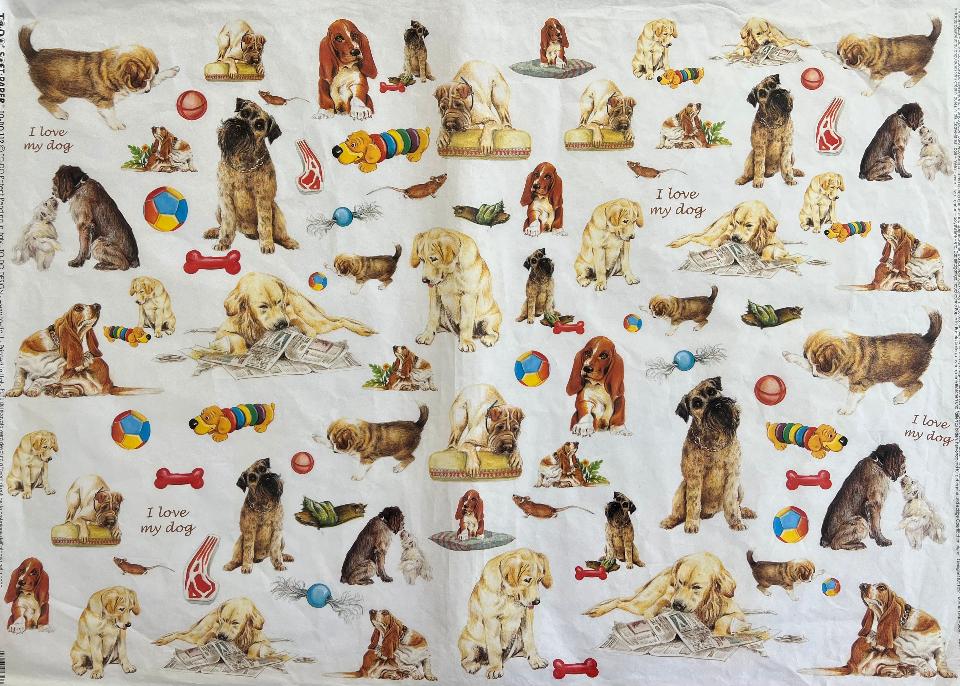 Carta velo - Cani (SC1) TODO Paper Soft 50 x 70 cm