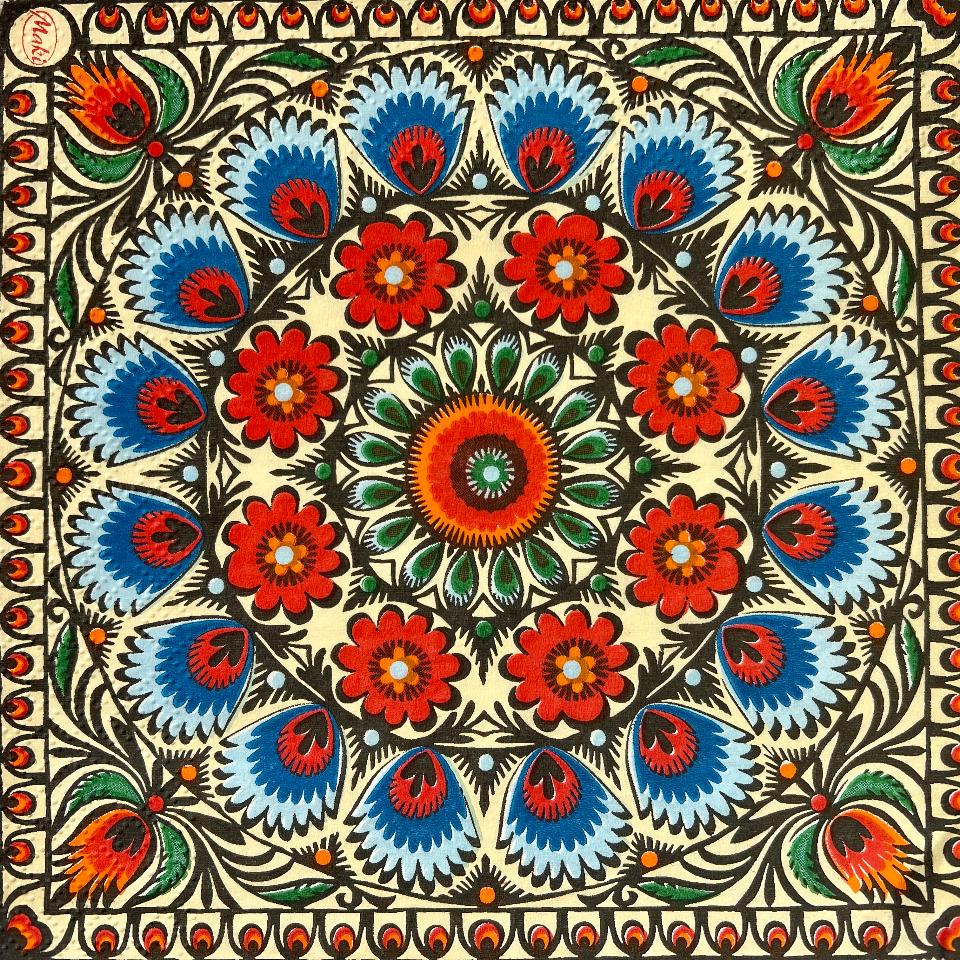 Tovaglioli per decoupage - Geometrico 2 arti e grafica busta da 2 pezzi 30x30