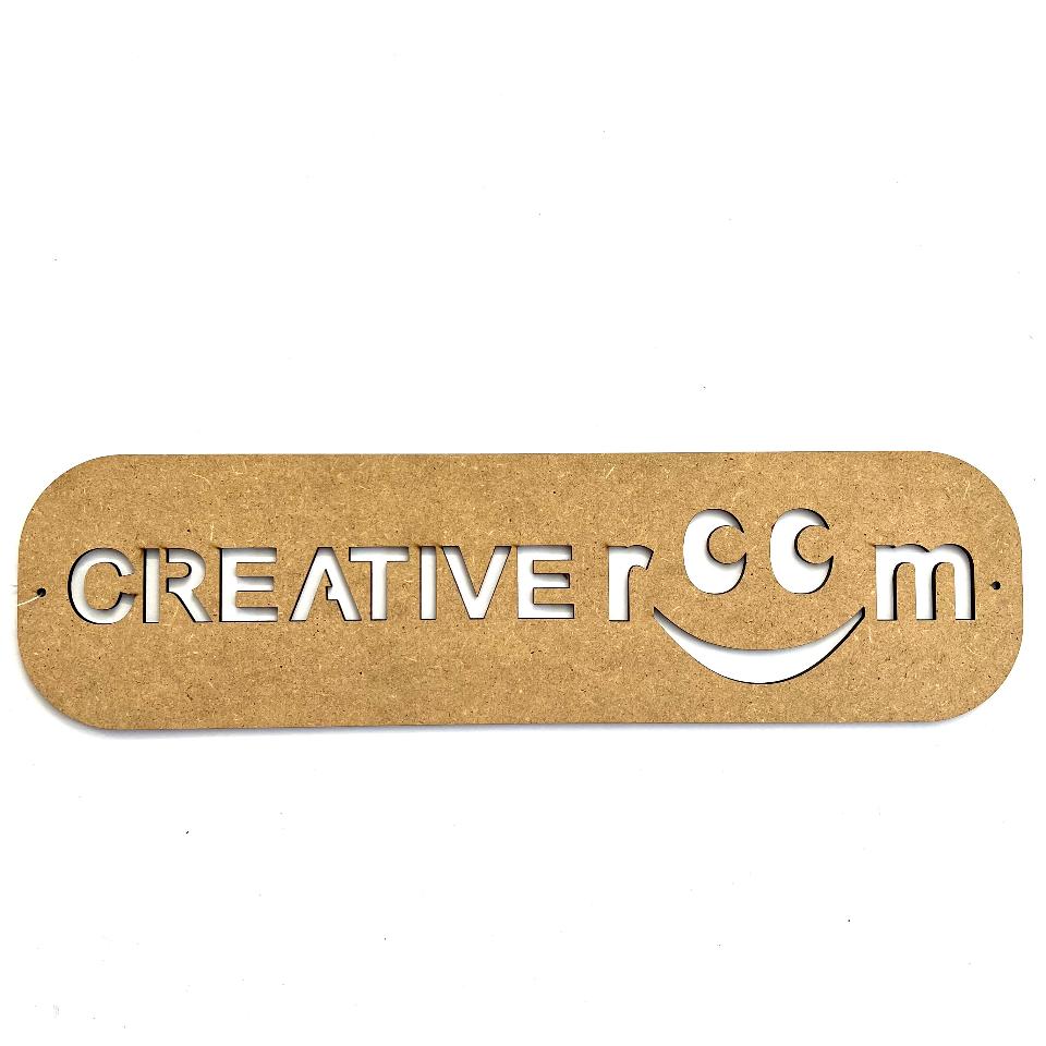 Sagoma in MDF-Creative Room - Stamperia 40 x 11 cm