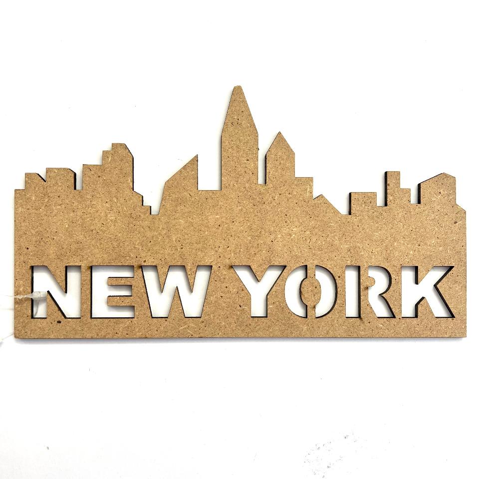 Sagoma in MDF- new york Stamperia 13 x 24 cm