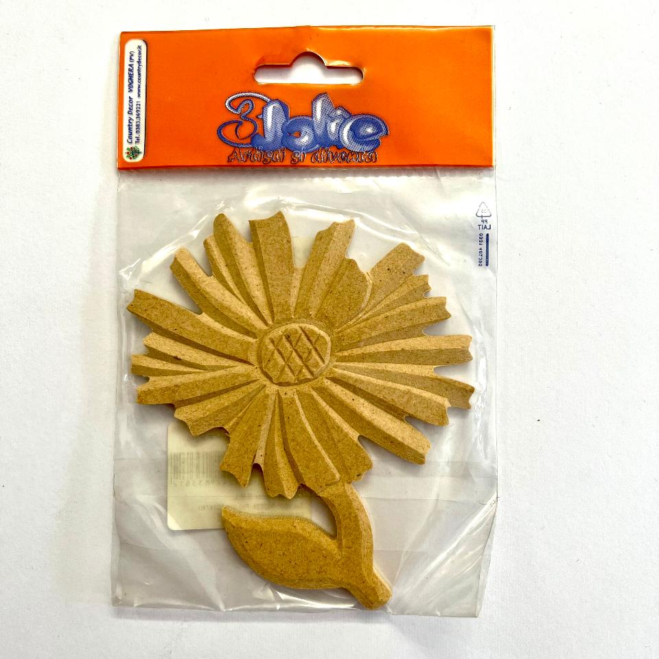 Sagoma MDF Intagliata - Girasole Jolie 11 x 9 cm