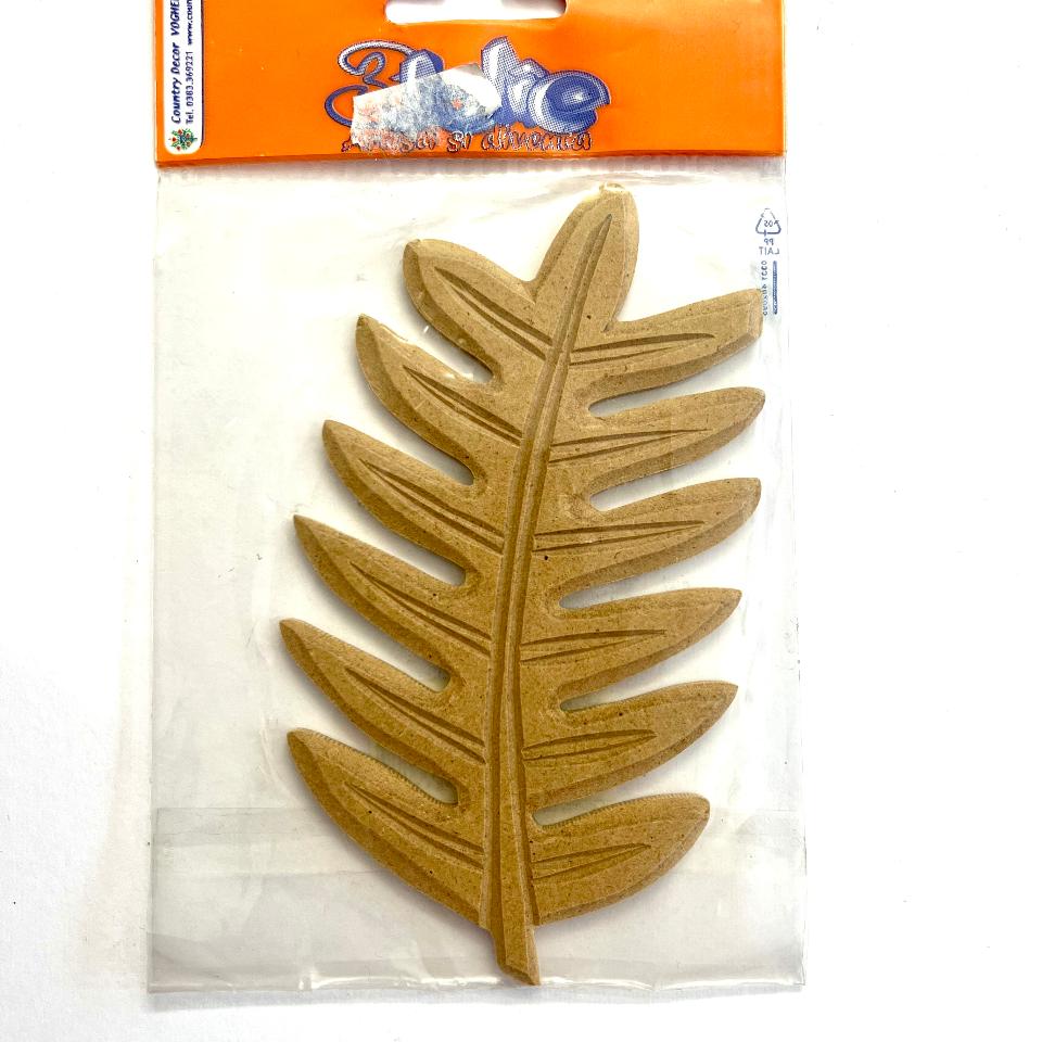 Sagoma MDF Intagliata - Felce Jolie 13 x 7 cm