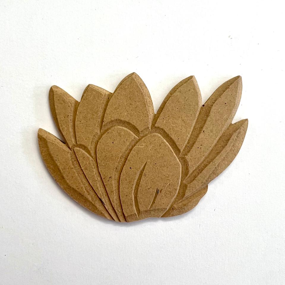Sagoma MDF Intagliata - Ninfea Jolie 7 x 10 cm
