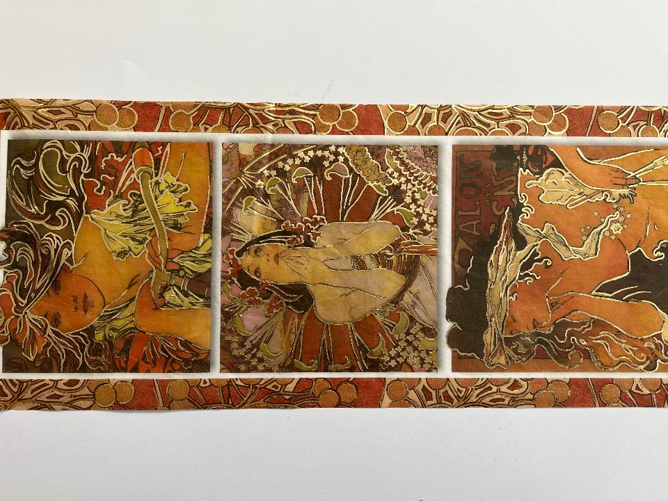 Carta di riso - Donne Oro (SC1) Stamperia 60 x 24 cm