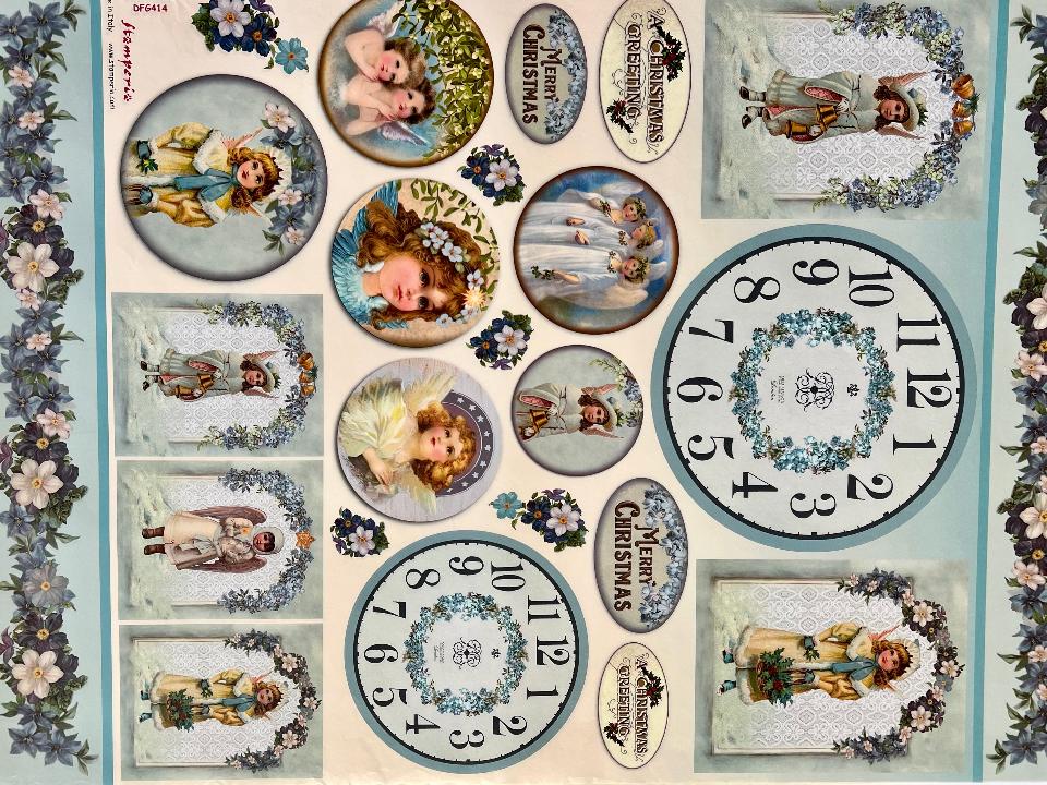 Carta Classic - Orologi e Angeli Stamperia 50 x 70 cm