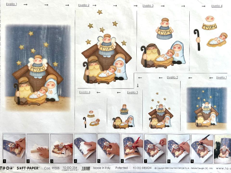 Presepe Buffo - Carta Velo TODO Paper Soft 50 x 70 cm