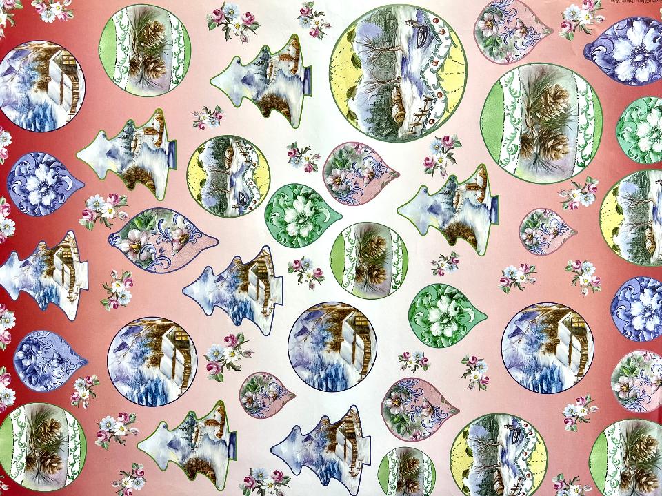 Carta Classic - Sfere di Natale Stamperia 50 x 70 cm