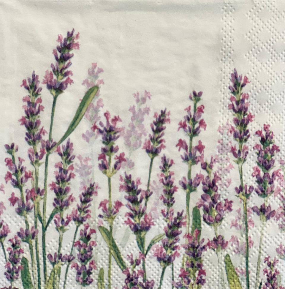 tovaglioli per decoupage lavanda arti e grafica busta da 2 pezzi 25x25