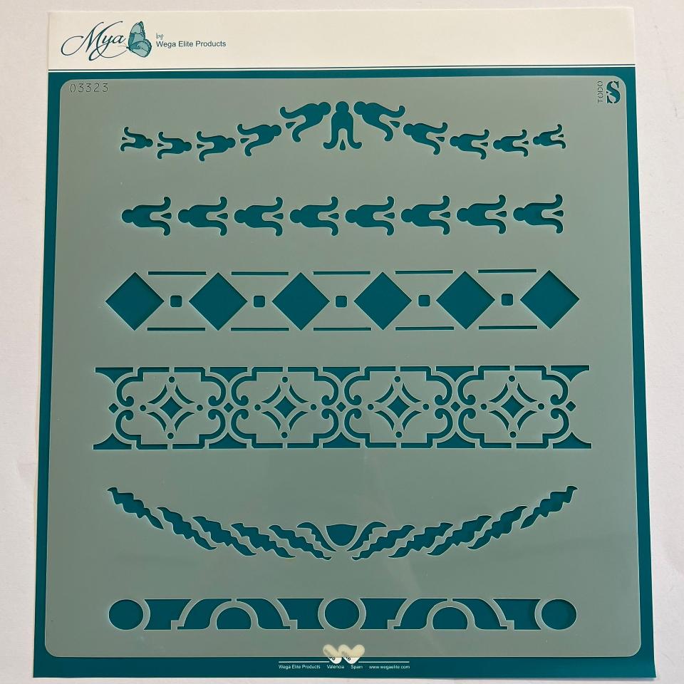 Stencil wega elite products 25x25cm