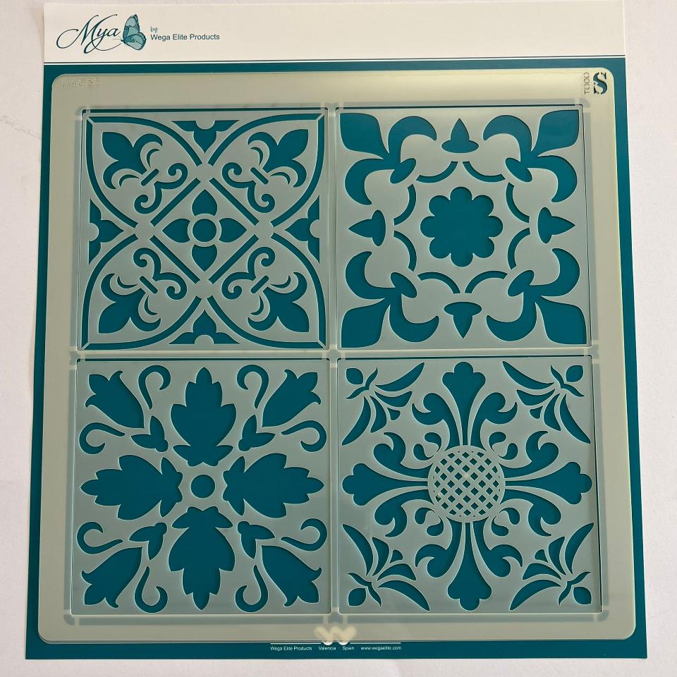 Stencil wega elite products 25x25cm