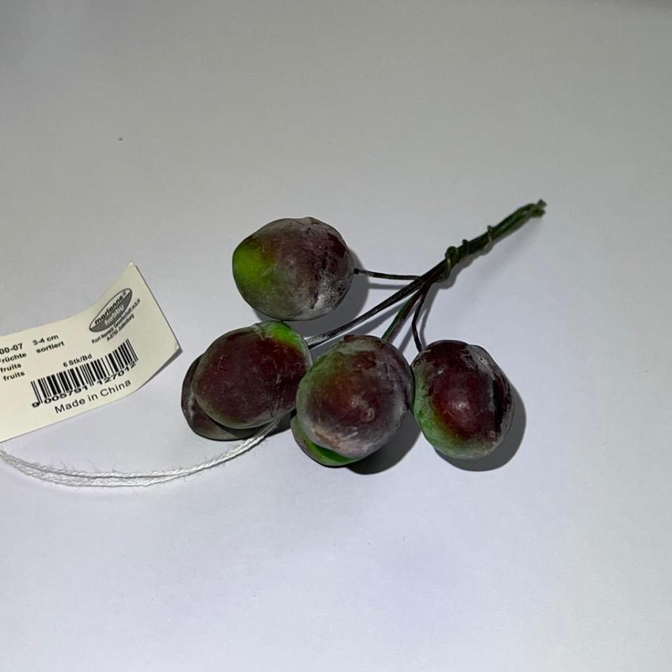 Frutti piccoli verdi e marroni marianne hobby 3-4cm