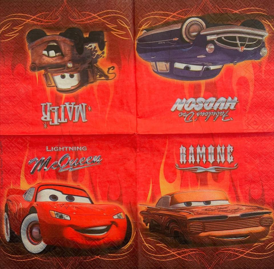 tovaglioli per decoupage cars arti e grafica busta da 2 pezzi 33x33 cm