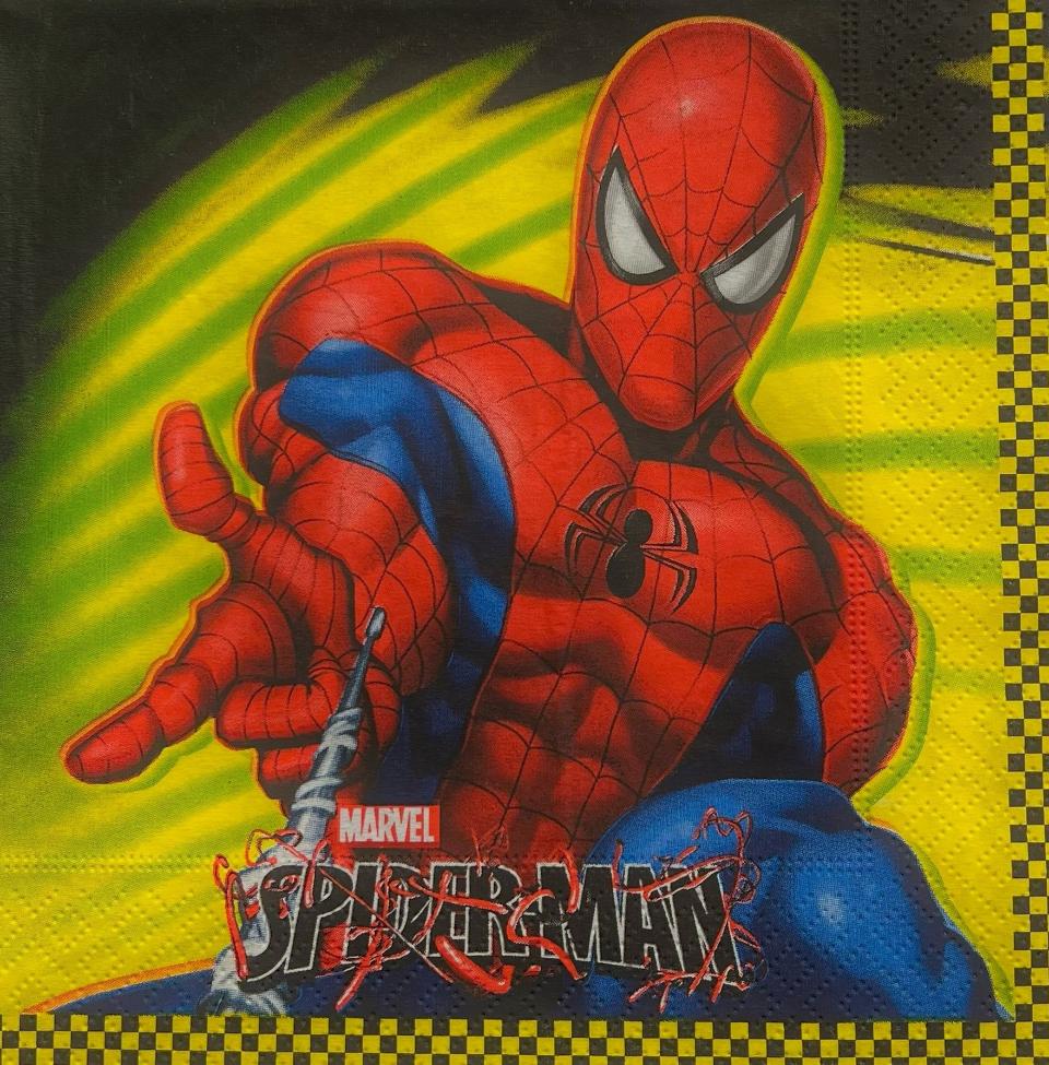 tovaglioli per decoupage spider-man arti e grafica busta da 2 pezzi 33x33 cm