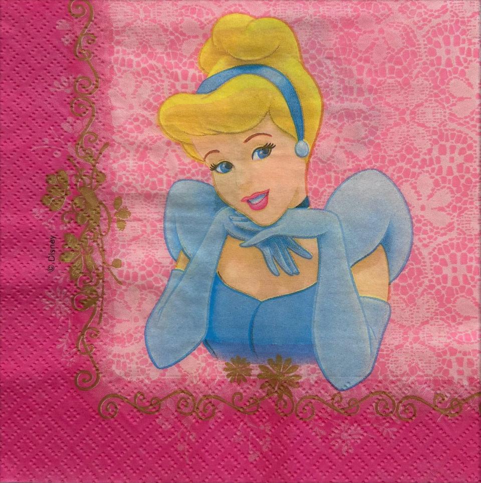 Tovaglioli per decoupage principesse disney arti e grafica busta da 2 pezzi 33x33 cm