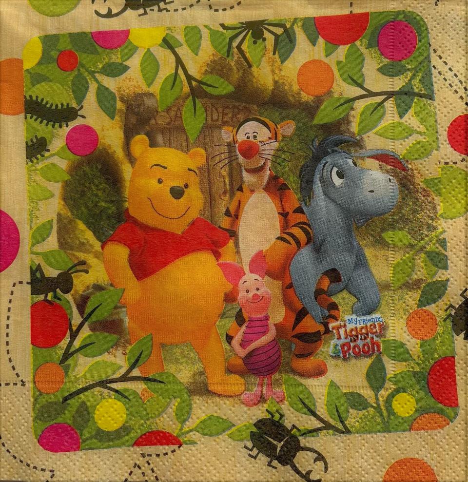 tovaglioli per decoupage winnie the pooh arti e grafica busta da 2 pezzi 33x33 cm