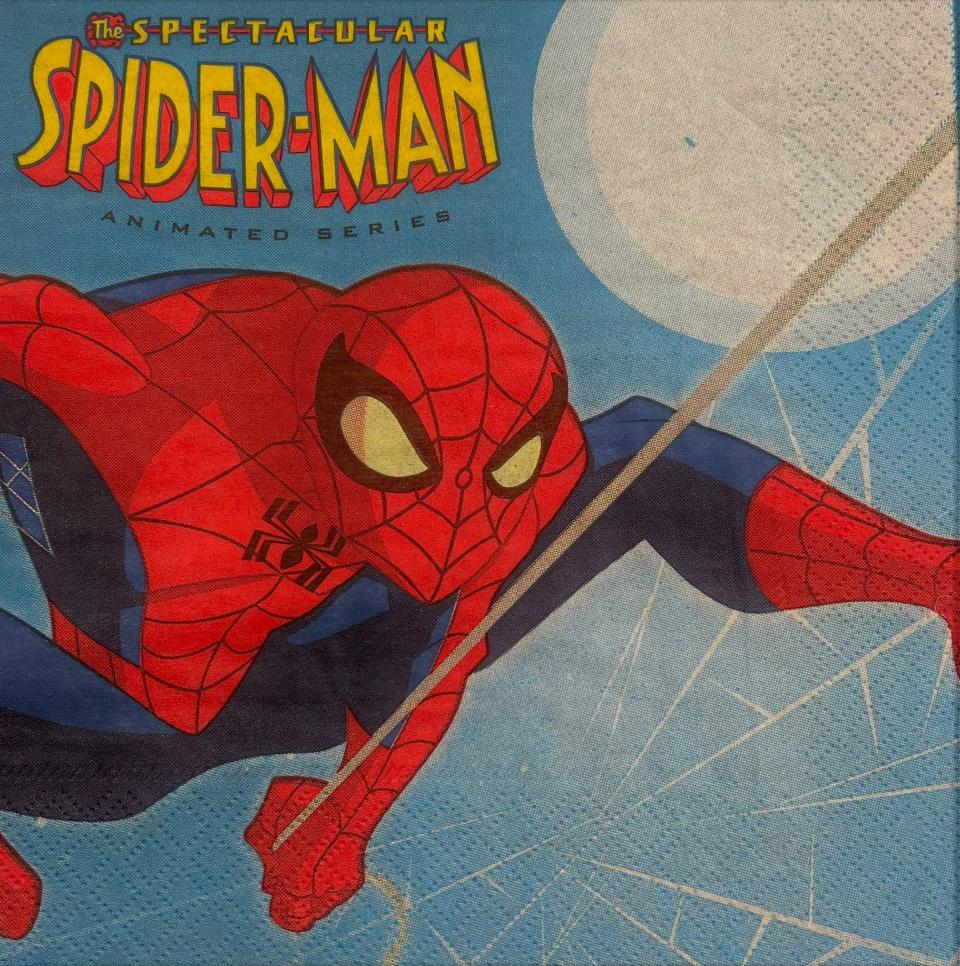 tovaglioli per decoupage spider-man arti e grafica busta da 2 pezzi 33x33 cm