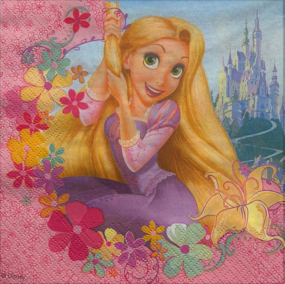 tovaglioli per decoupage rapunzel arti e grafica busta da 2 pezzi 33x33 cm