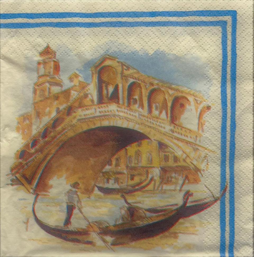 tovaglioli per decoupage paesaggio Venezia arti e grafica busta da 2 pezzi 33x33