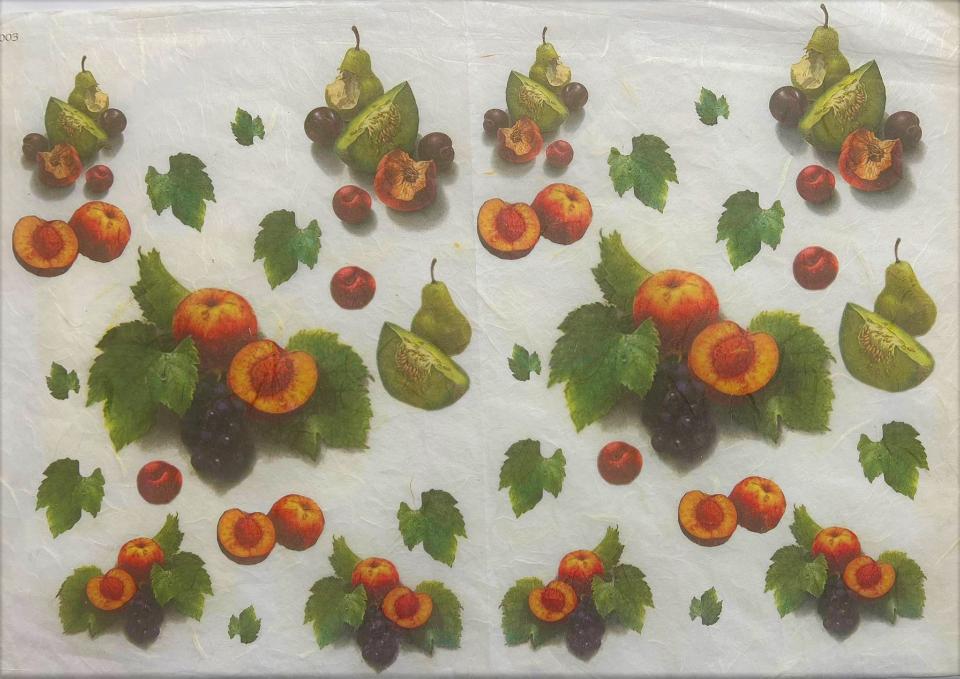 Carta riso frutta arti e grafica 33x48