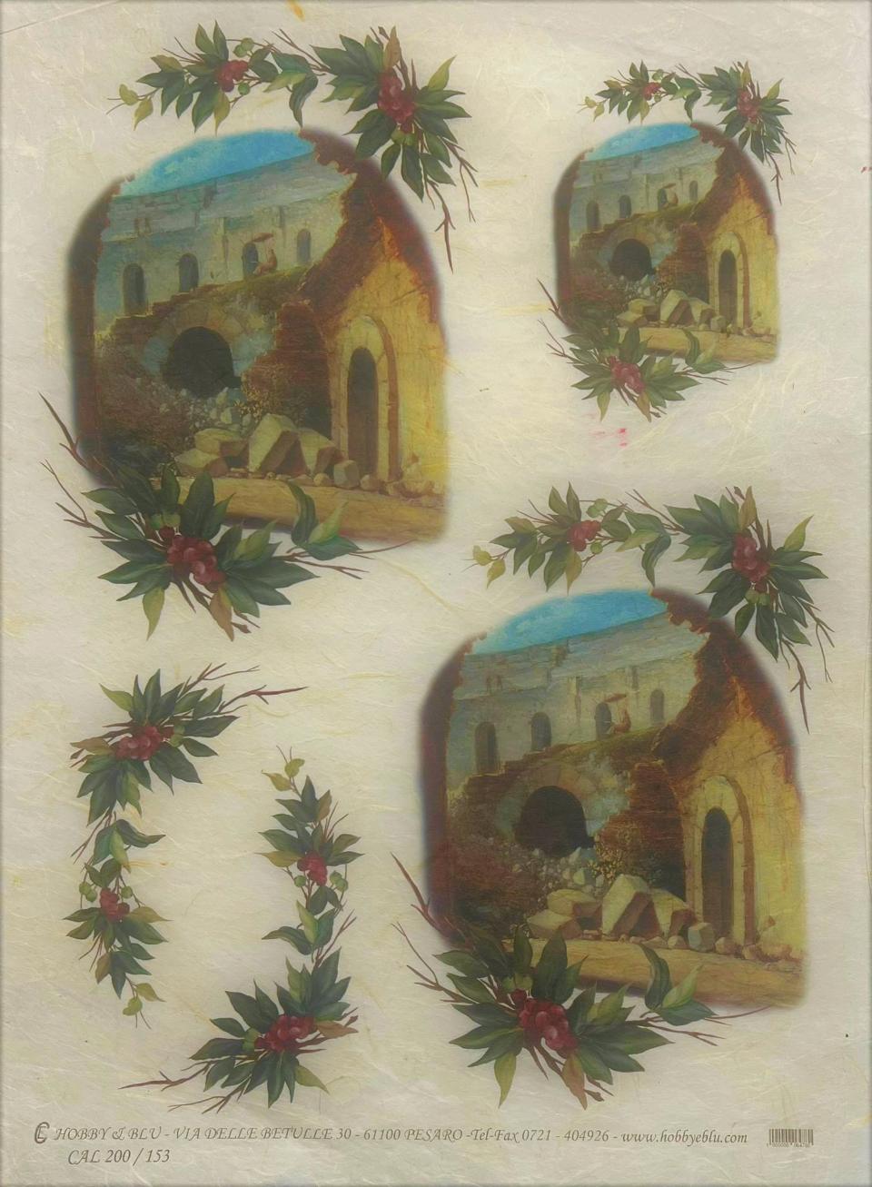 Carta di riso - Rovine Stamperia 31 x 42 cm