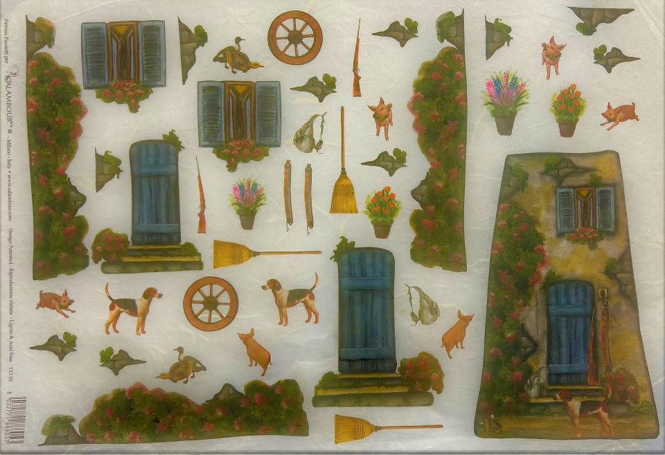 Copia di Carta riso tegola arti e grafica 33x33