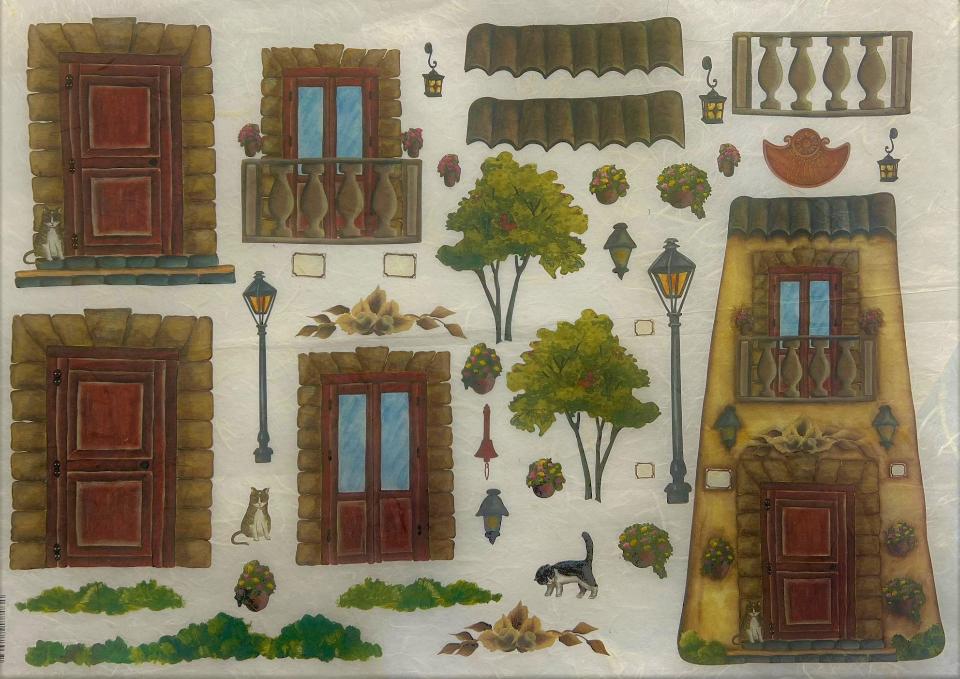 Carta riso prospetto tegola stamperia 33x48