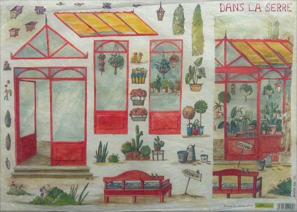 Carta riso dans la serre stamperia 1 foglio 33x48 (cm)