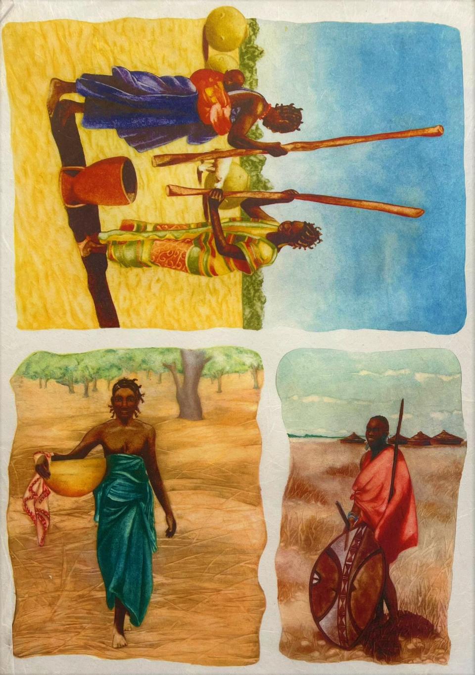 Carta riso Africani stamperia 33x48