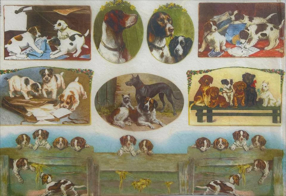 Carta riso cani stamperia 33x48