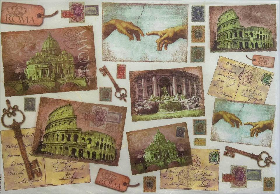 Carta riso Roma stamperia 33x48