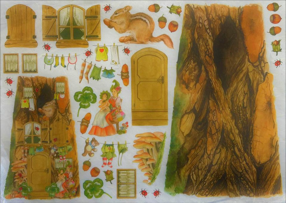 Carta riso sagome per tegola stamperia 1 foglio 33x48 (cm)
