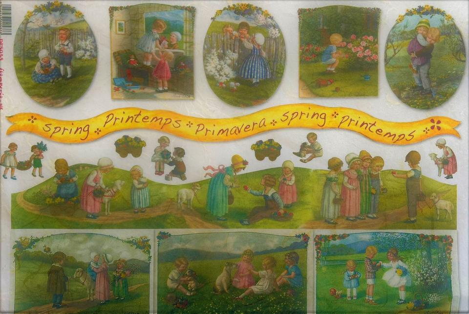 Carta riso primavera stamperia 1 foglio 33x48 (cm)