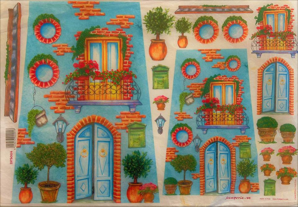 Carta riso sagome per tegola stamperia 1 foglio 33x48 (cm)