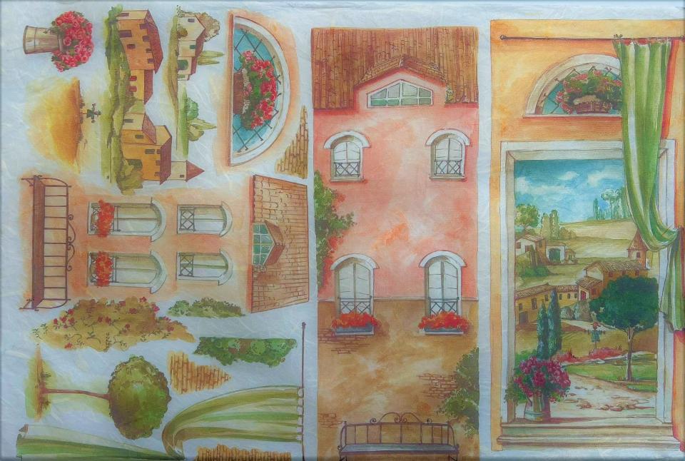 Carta riso borgo stamperia 1 foglio 33x48 (cm)