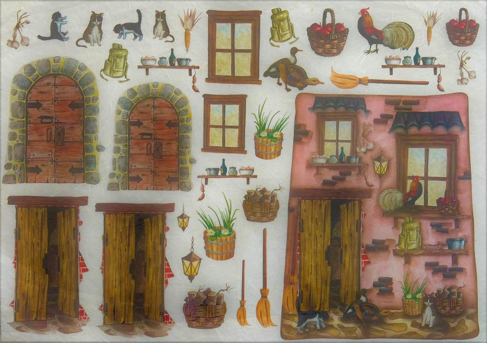 Carta riso sagome per tegola stamperia 1 foglio 33x48 (cm)