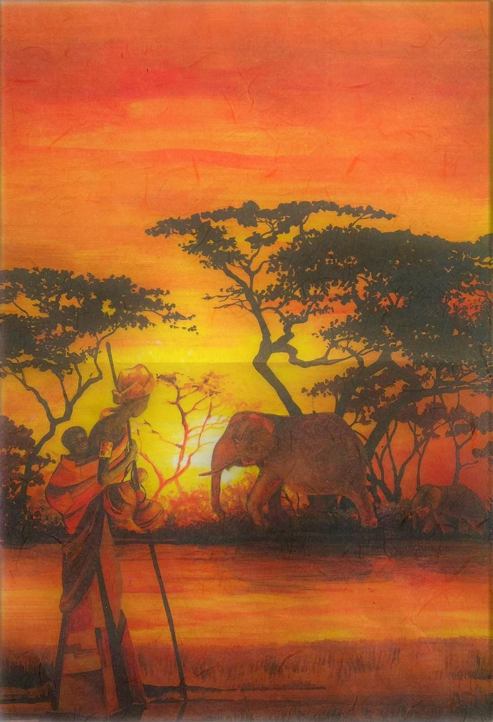 Carta riso Kenia stamperia 33x48