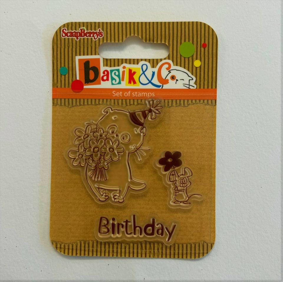 Timbro alta definizione caucciù birtday Arti e Grafica 7,5  x 10,5 cm