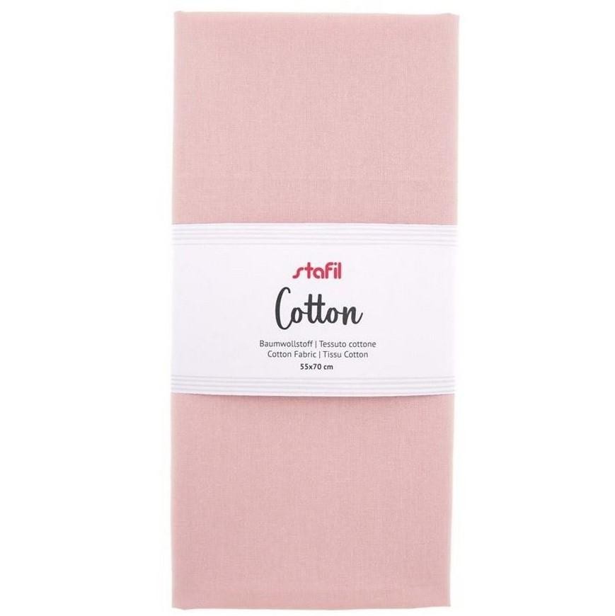 Tessuto cottone colore rosa Stafil 55x70 cm