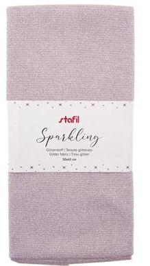 Tessuto sparkling glitterato colore rosa Stafil 50x65 cm