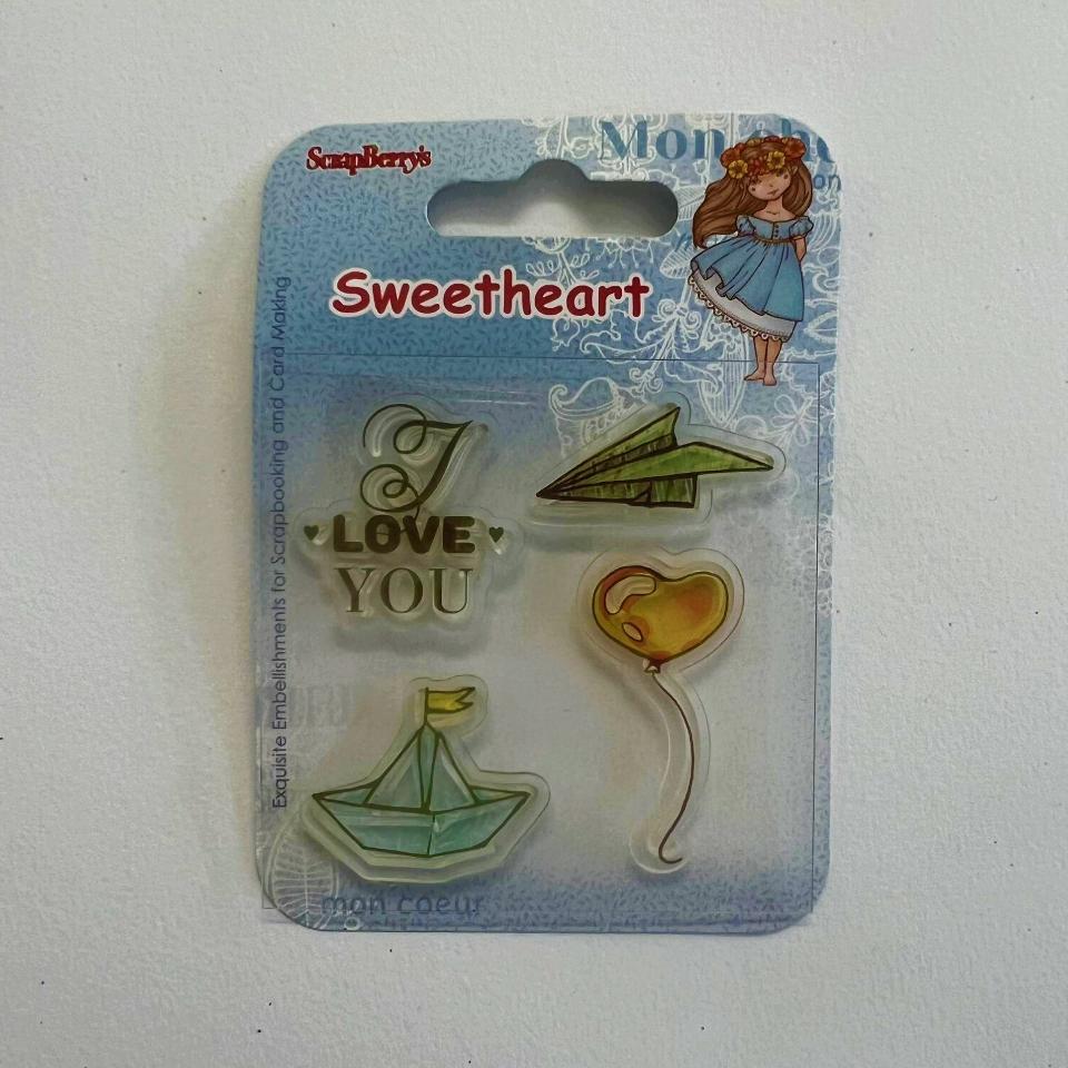 Timbro alta definizione caucciù I Love You Stamperia 7,5 x 10,5