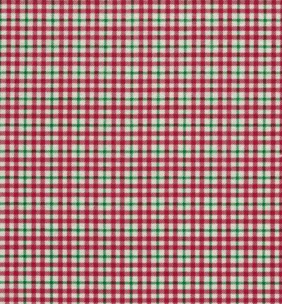 Panno tartan panna, rosso / verde stafil 30x40cm
